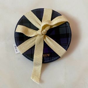JCREW
Black Watch plaid beverage coasters